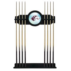 Southern Illinois Cue Rack in Black Finish