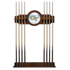 Georgia Tech Cue Rack in Chardonnay Finish
