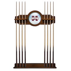 Mississippi State Cue Rack in Chardonnay Finish