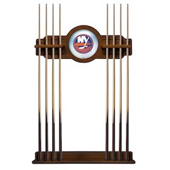 New York Islanders Cue Rack in Chardonnay Finish