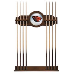 Oregon State Cue Rack in Chardonnay Finish
