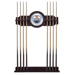 Edmonton Oilers Cue Rack in English Tudor Finish