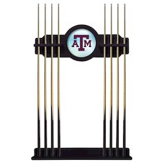 Texas A&M Cue Rack in English Tudor Finish