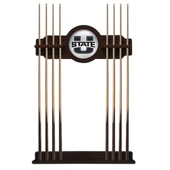 Utah State Cue Rack in English Tudor Finish