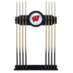 Wisconsin "W" Cue Rack in English Tudor Finish