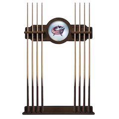 Columbus Blue Jackets Cue Rack in Chardonnay Finish