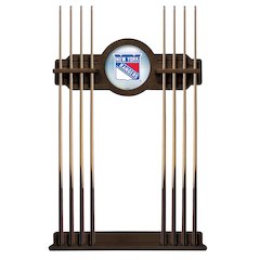 New York Rangers Cue Rack in Chardonnay Finish