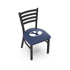 L00418 Brigham Young 18" Chair with Black Wrinkle Finish