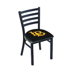 L00418 Long Beach State University 18" Chair with Black Wrinkle Finish