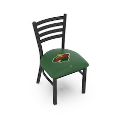 L00418 Black Wrinkle Minnesota Wild Stationary Chair with Ladder Style Back by Holland Bar Stool Co.