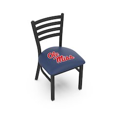 L00418 Ole' Miss 18" Chair with Black Wrinkle Finish