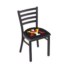 L00418 Virginia Military Institute 18" Chair with Black Wrinkle Finish