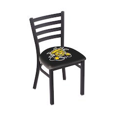 L00418 Wichita State 18" Chair with Black Wrinkle Finish