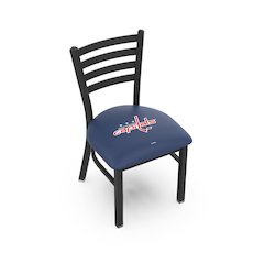 L00418 Black Wrinkle Washington Capitals Stationary Chair with Ladder Style Back by Holland Bar Stool Co.