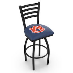 L014 - 36" Black Wrinkle Auburn Swivel Bar Stool with Ladder Style Back by Holland Bar Stool Co.