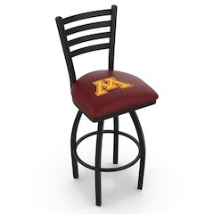 L014 - 36" Black Wrinkle Minnesota Swivel Bar Stool with Ladder Style Back by Holland Bar Stool Co.