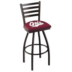 L014 - 36" Black Wrinkle Montana Swivel Bar Stool with Ladder Style Back by Holland Bar Stool Co.