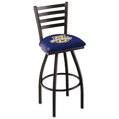 L014 - 36" Black Wrinkle Marquette Swivel Bar Stool with Ladder Style Back by Holland Bar Stool Co.