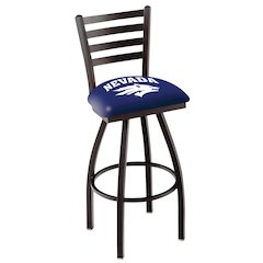 L014 - 36" Black Wrinkle Nevada Swivel Bar Stool with Ladder Style Back by Holland Bar Stool Co.