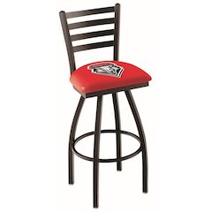 L014 - 36" Black Wrinkle New Mexico Swivel Bar Stool with Ladder Style Back by Holland Bar Stool Co.