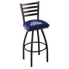 L014 - 36" Black Wrinkle North Florida Swivel Bar Stool with Ladder Style Back by Holland Bar Stool Co.