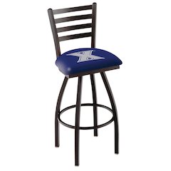 L014 - 36" Black Wrinkle Xavier Swivel Bar Stool with Ladder Style Back by Holland Bar Stool Co.