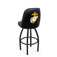 Logo Grizzly Marine Corps (Red/Yellow) Swivel Counter Stool