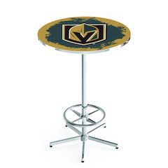 L216 Vegas Golden Knights 42' Tall - 36' Top Pub Table w/ Chrome Finish (4890)