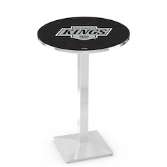 L217 Los Angeles Kings 36" Tall - 36" Top Pub Table with Chrome Finish (8098)