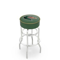 25" L7C1 - 4" UAB Cushion Seat with Double-Ring Chrome Base Swivel Bar Stool by Holland Bar Stool Company
