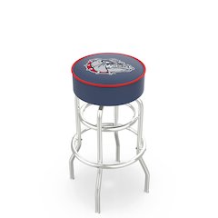 25" L7C1 - 4" Gonzaga Cushion Seat with Double-Ring Chrome Base Swivel Bar Stool by Holland Bar Stool Company