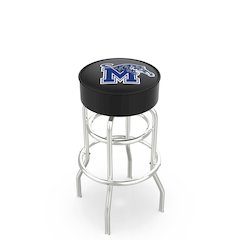 25" L7C1 - 4" Memphis Cushion Seat with Double-Ring Chrome Base Swivel Bar Stool by Holland Bar Stool Company