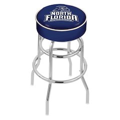25" L7C1 - 4" North Florida Cushion Seat with Double-Ring Chrome Base Swivel Bar Stool by Holland Bar Stool Company