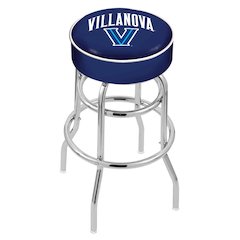 25" L7C1 - 4" Villanova Cushion Seat with Double-Ring Chrome Base Swivel Bar Stool by Holland Bar Stool Company