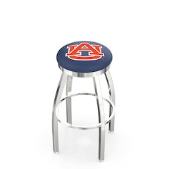36" L8C2C - Chrome Auburn Swivel Bar Stool with Accent Ring by Holland Bar Stool Company