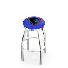 25" L8C2C - Chrome DePaul Swivel Bar Stool with Accent Ring by Holland Bar Stool Company