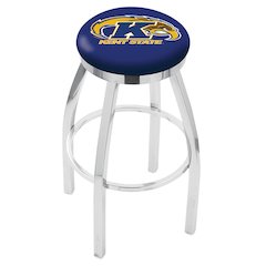 30" L8C2C - Chrome Kent State Swivel Bar Stool with Accent Ring by Holland Bar Stool Company