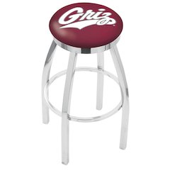 25" L8C2C - Chrome Montana Swivel Bar Stool with Accent Ring by Holland Bar Stool Company