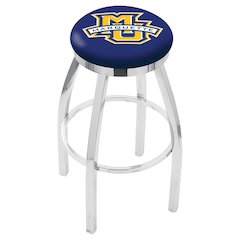 25" L8C2C - Chrome Marquette Swivel Bar Stool with Accent Ring by Holland Bar Stool Company