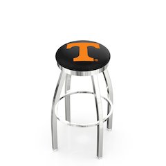 25" L8C2C - Chrome Tennessee Swivel Bar Stool with Accent Ring by Holland Bar Stool Company
