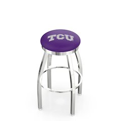 30" L8C2C - Chrome TCU Swivel Bar Stool with Accent Ring by Holland Bar Stool Company