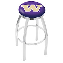 30" L8C2C - Chrome Washington Swivel Bar Stool with Accent Ring by Holland Bar Stool Company