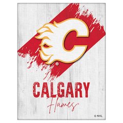 Calgary Flames 15" x 20" Canvas Wall Art