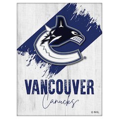 Vancouver Canucks 15" x 20" Canvas Wall Art