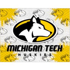 Michigan Tech 15" x 20" Officially Licensed Logo Canvas