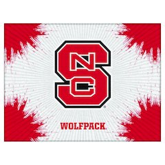North Carolina State 15" x 20" Officially Licensed Logo Canvas