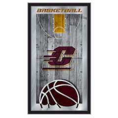 Central Michigan 15" x 26" Basketball Mirror