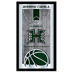 University of Hawaii 15" x 26" Basketball Mirror