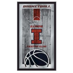 Illinois 15" x 26" Basketball Mirror