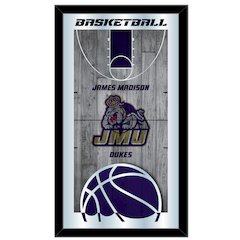 James Madison 15" x 26" Basketball Mirror